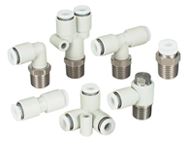 ข้องอลม ข้อต่อลม ฟิตติ้งลม Stainless Steel One-touch Fittings KG